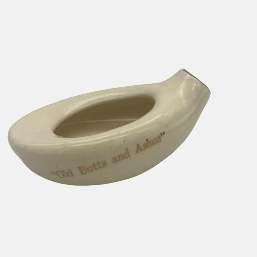 Vintage Ceramic Old Butts & Ashes Advertising Ashtray Modern Plumbing Knoxville